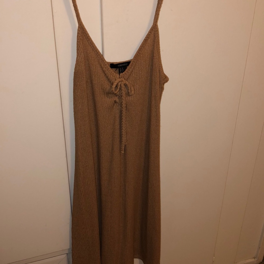 Nude spaghetti strap sundress